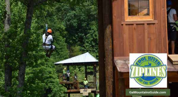 Cool River Ziplines in the Georgia Mountains