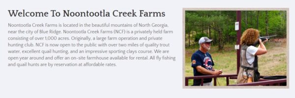 Sporting Clays at Noontootla Creek Farms