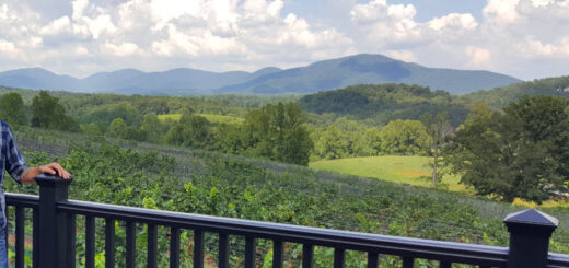 Deck views at Kaya Vineyard Winery