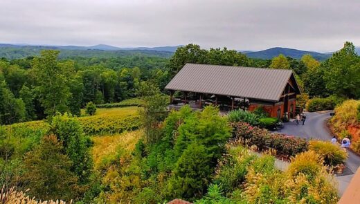 Views from the Wolf Mountain Winery Dahlonega GA
