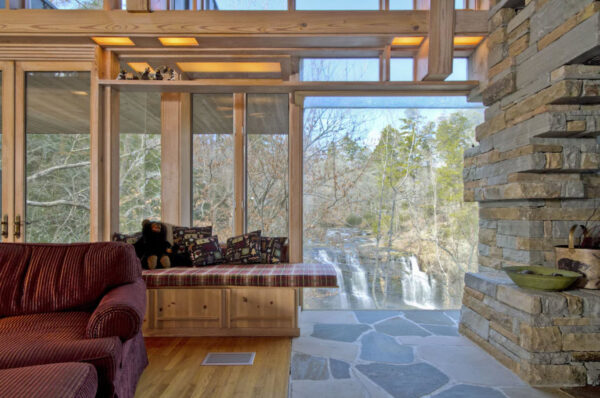 Waterfall Views from this Vacation Rental near Currahee Vineyards & Winery