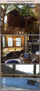 Canopy Blue Treehouse in Blue Ridge - sleeps 6, hot tub - GaMountainsGuide.com