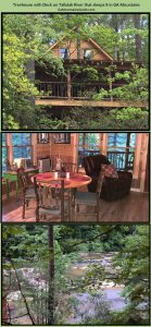 Rushing Waters Treehouse Cabin - GaMountainsGuide.com