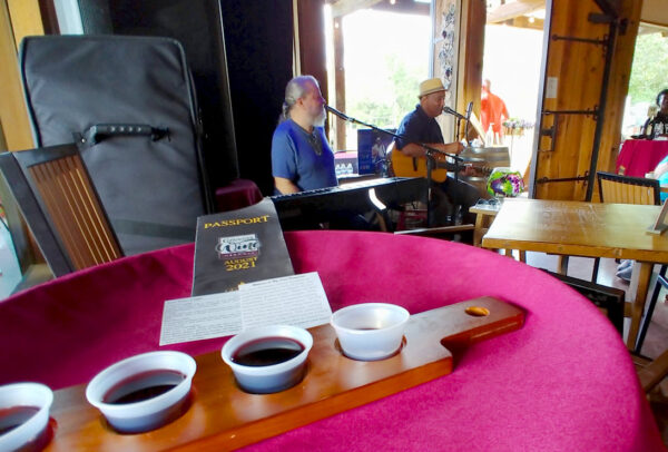 Live music and a wine tasting at Big Door Vineyards