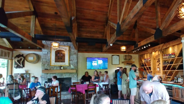Wine tasting room at Big Door Vineyards