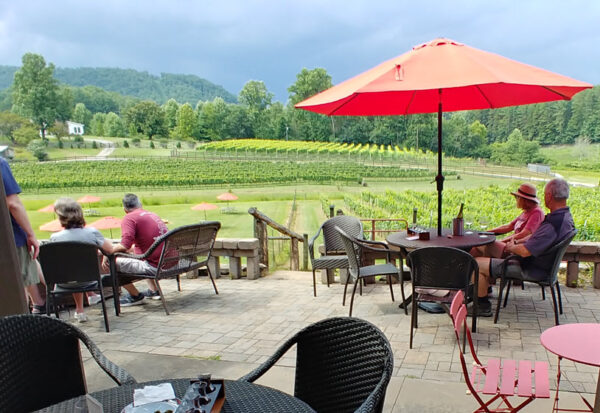 Patio at Stonewall Creek Vineyards