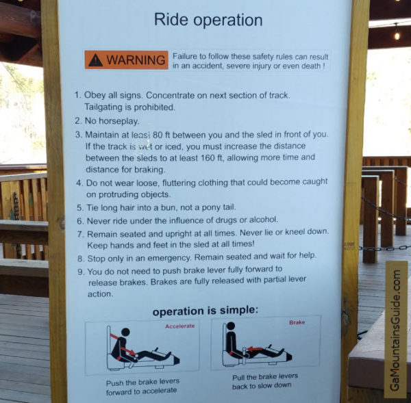 How to ride the Georgia Mountain Coaster in Helen GA