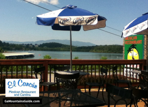 El Cancun Restaurant by Lake Chatuge in the Georgia Mountains