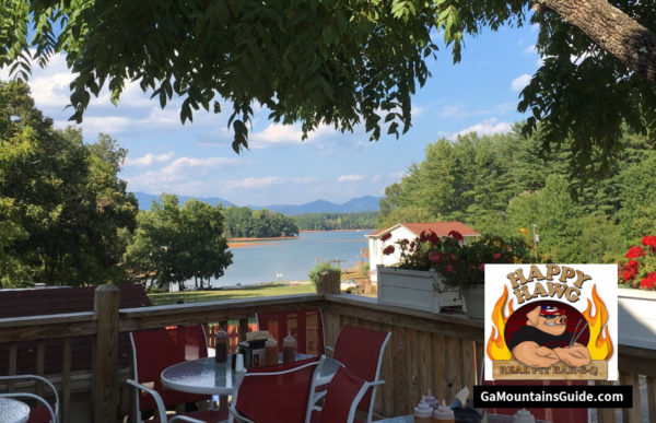 The Happy Hawg Restaurant on Lake Chatuge in the Georgia Mountains