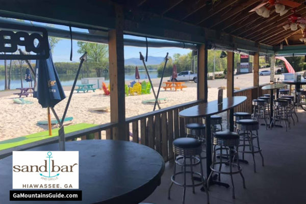 Sand Bar and Grille by Lake Chatuge in the Georgia Mountains