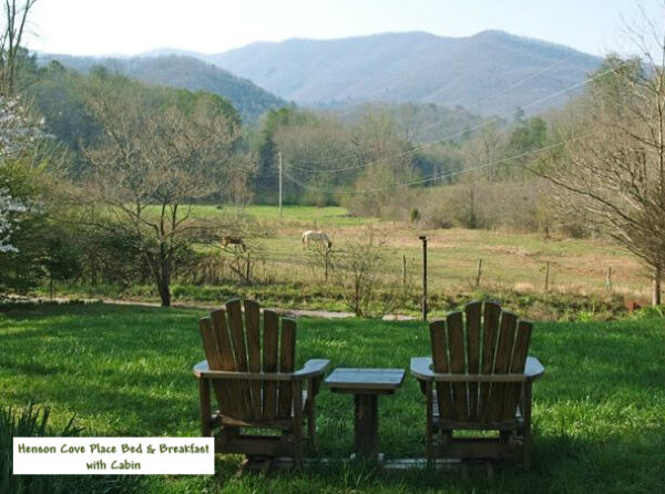 View of Kelly Ridge from Henson Cove Place B&B in Hiawassee GA