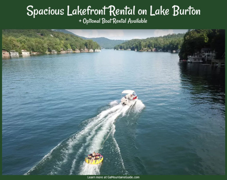 Lakefront Vacation Rental Homes w Boats - Lake Burton Lakefront Rental With Boat VRBO 243703 768x610