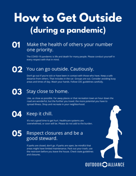 Guidelines to Going Outside During COVID-19 Coronavirus Pandemic