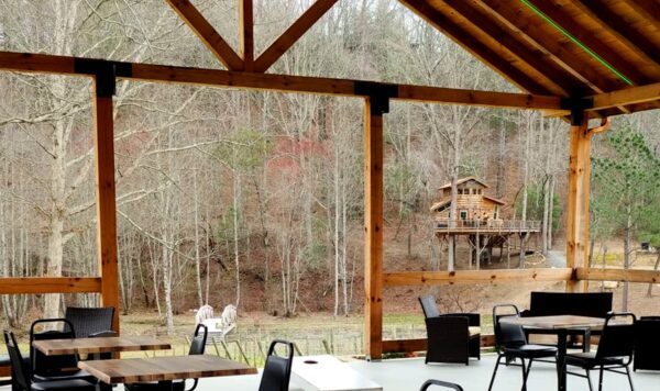 Blue Ridge Treehouse Rental At Bear Claw Vineyards & Winery