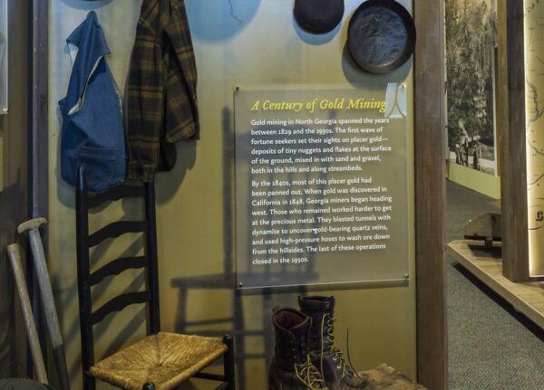 Exhibit at Dahlonega Gold Museum in North Georgia - photo ExploreGeorgia.org