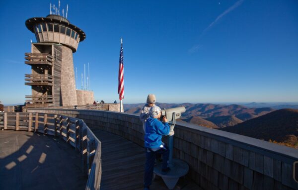 Panoramic Views from the Brasstown Bald Observation Deck