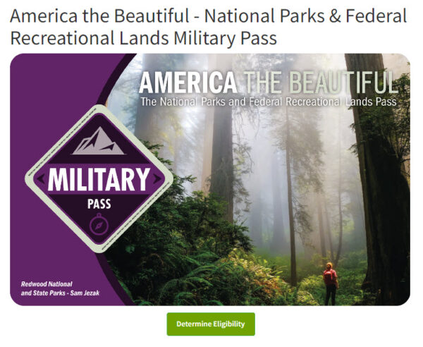 Free National Parks Pass for Military