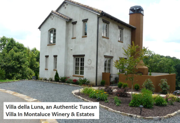 Villa della Luna Rental at Montaluce Winery in Dahlonega GA