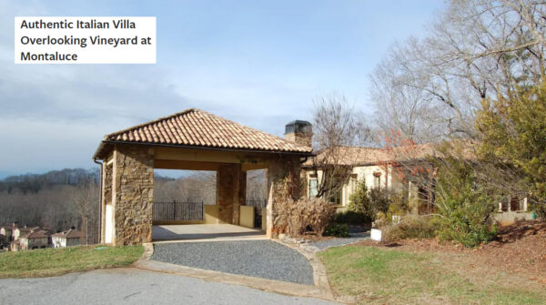 Villa La Vigna Vista Rental at Montaluce Winery