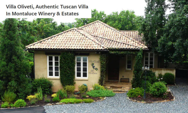 Villa Oliveti Rental at Montaluce Winery in Dahlonega GA