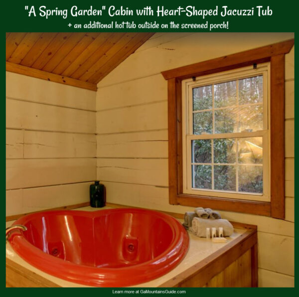 Romantic Getaways Georgia Mountains VRBO A Spring Garden