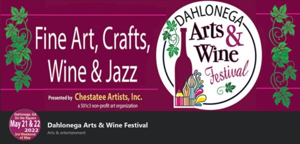 Enjoy the annual Dahlonega Arts & Wine Festival in May every year