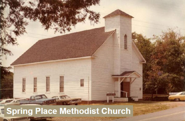Historic Old Spring Place Methodist Church in Chatsworth, Georgia