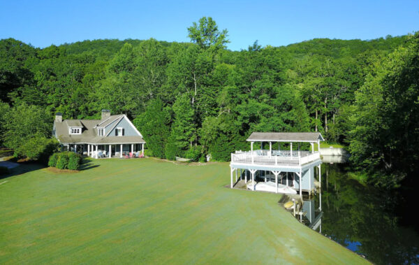 Spacious waterfront vacation rental house at Lake Burton, GA