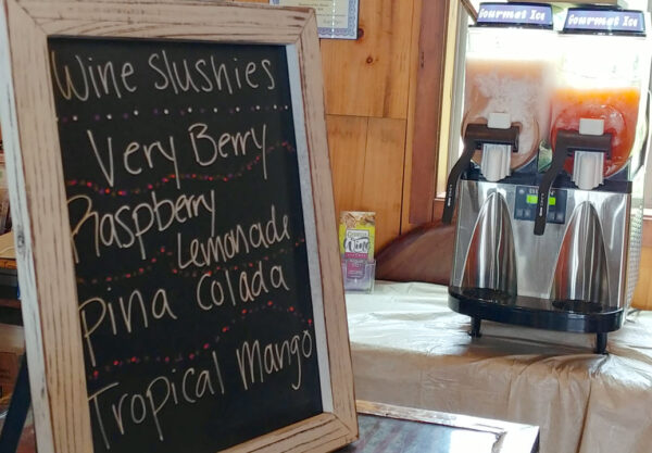 Wine Slushies at Sweet Acre Farms Winery