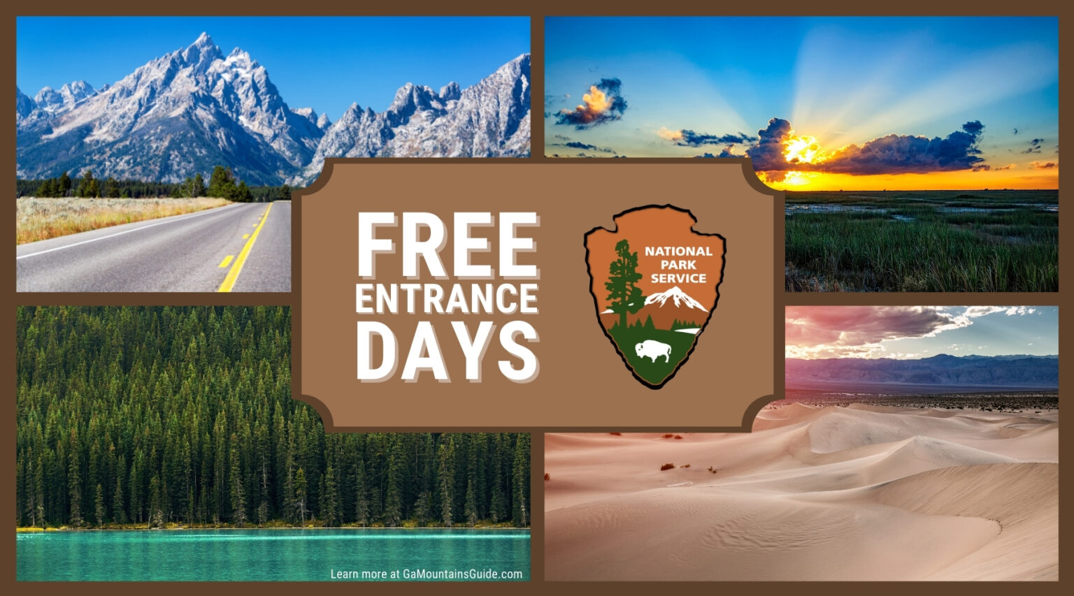 Free Entrance Days to National Parks Ga Mountains Guide