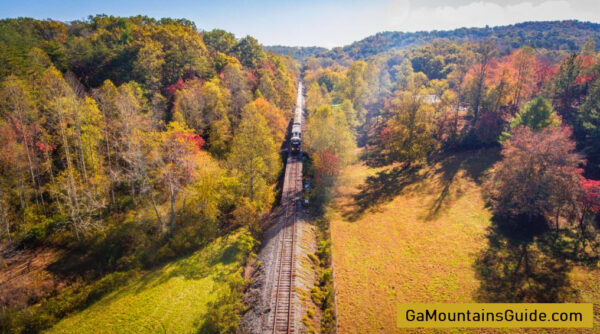 Blue Ridge Train Ride GA [photo by Blue Ridge Scenic Railway]