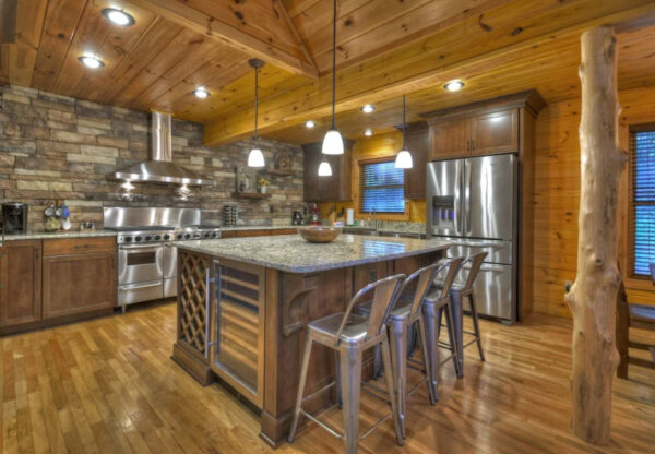 Log Cabin with Modern Touches and EV Charger near Blue Ridge, GA