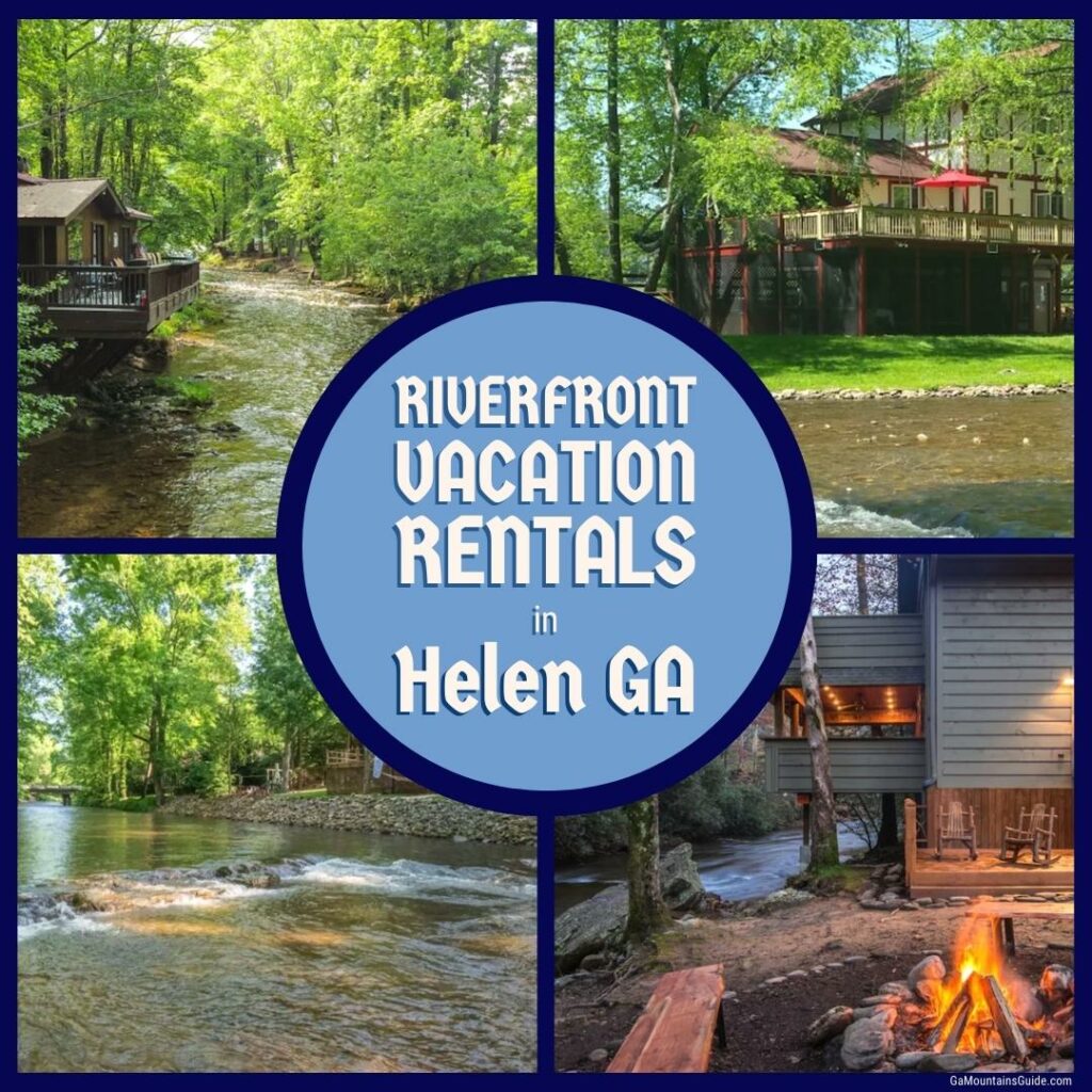 Waterfront vacation rentals in Helen GA | Ga Mountains Guide