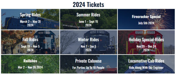 Blue Ridge GA Railroad Schedule 2024