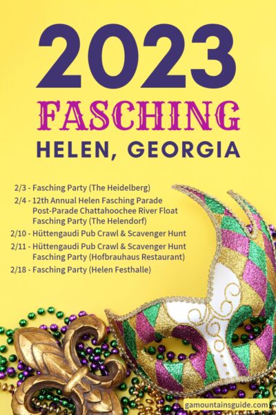 Fasching Helen 2023 schedule