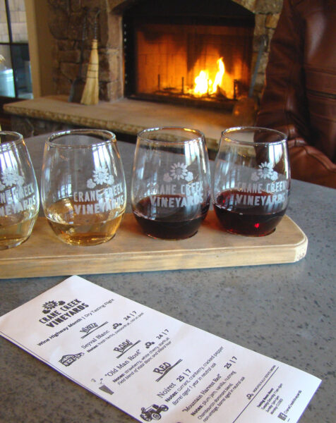 Crane Creek Tasting Flight Wine Highway 2022