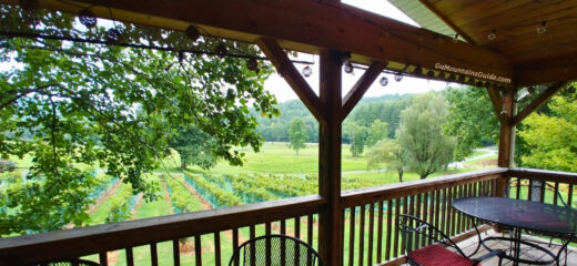 Hightower Creek Vineyards Covered Deck Summer Views