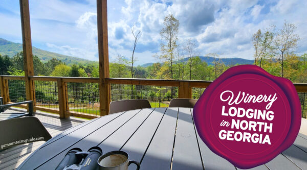 North GA Winery Lodging Cabin Rental at Redtail Mountain Vineyard