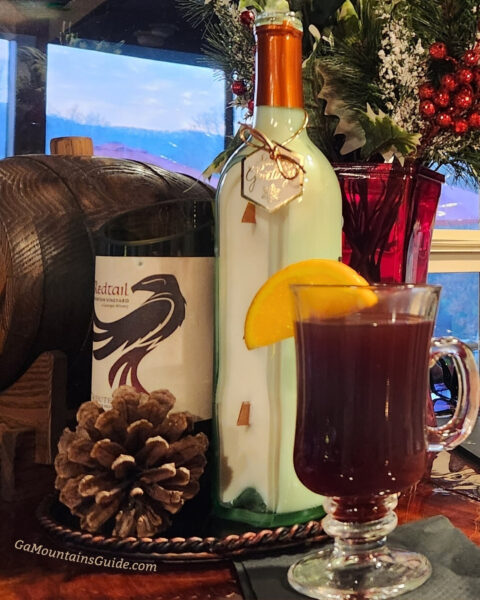 Warm Mulled Wine at Redtail Mountain Vineyard in Blairsville