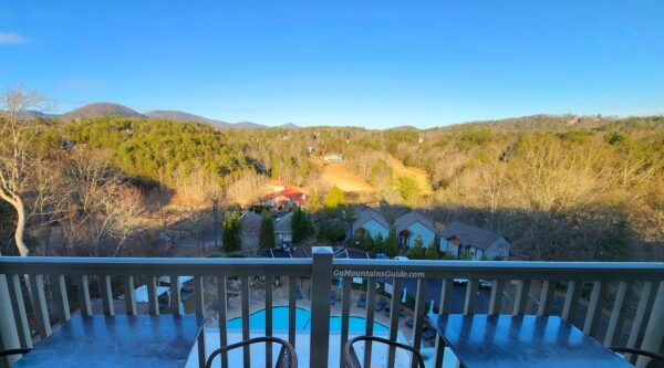 View of Valhalla Golf Club from the Sky Bar at Valhalla Resort