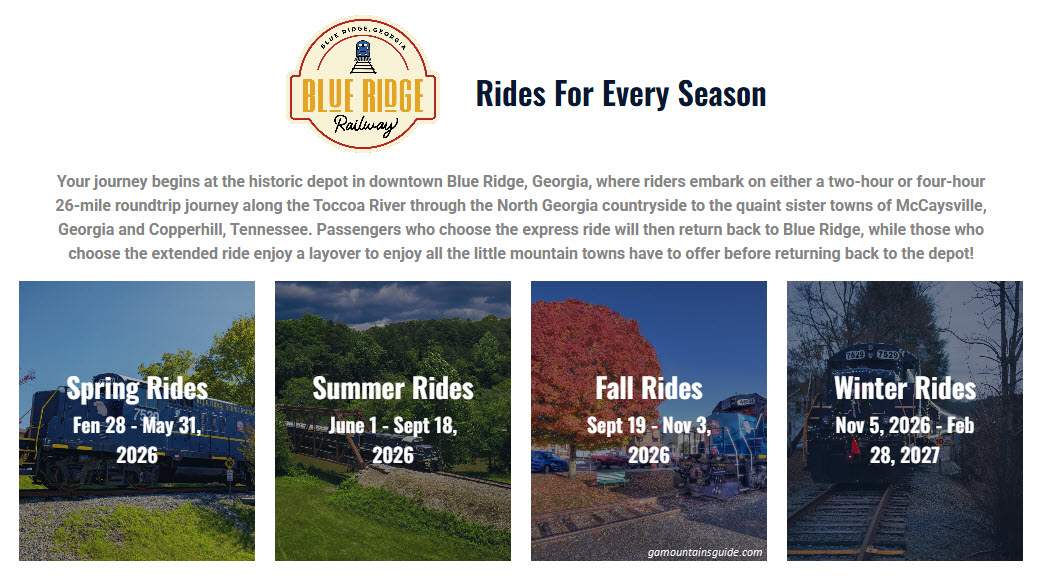 Blue-Ridge-Scenic-Railroad-2026-Schedule | Ga Mountains Guide