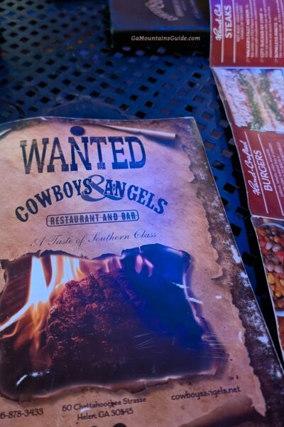 Cowboys & Angels Restaurant in Helen Georgia