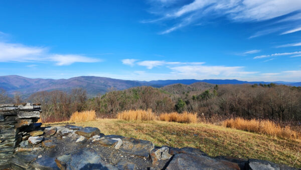 Scenic Drive North Georgia Cohutta Overlook in Winter 2023