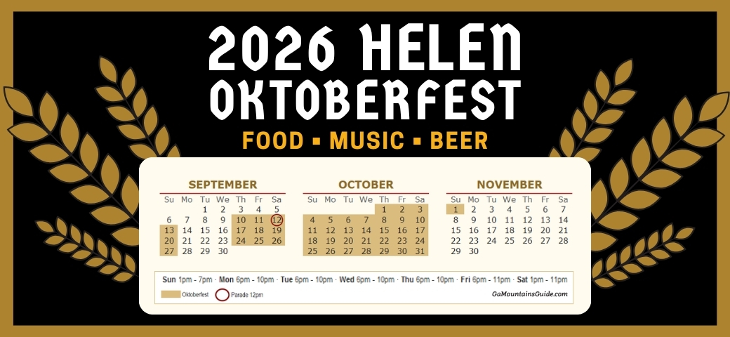 Alpine Helen Oktoberfest 2026 schedule