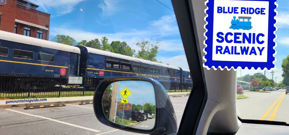 Blue Ridge Railway from West Main Street in Blue Ridge GA