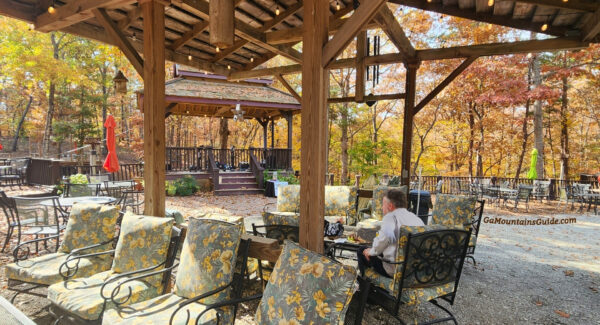 Feather's Edge Vineyards Autumn Colors Wooded Patio Ball Ground GA